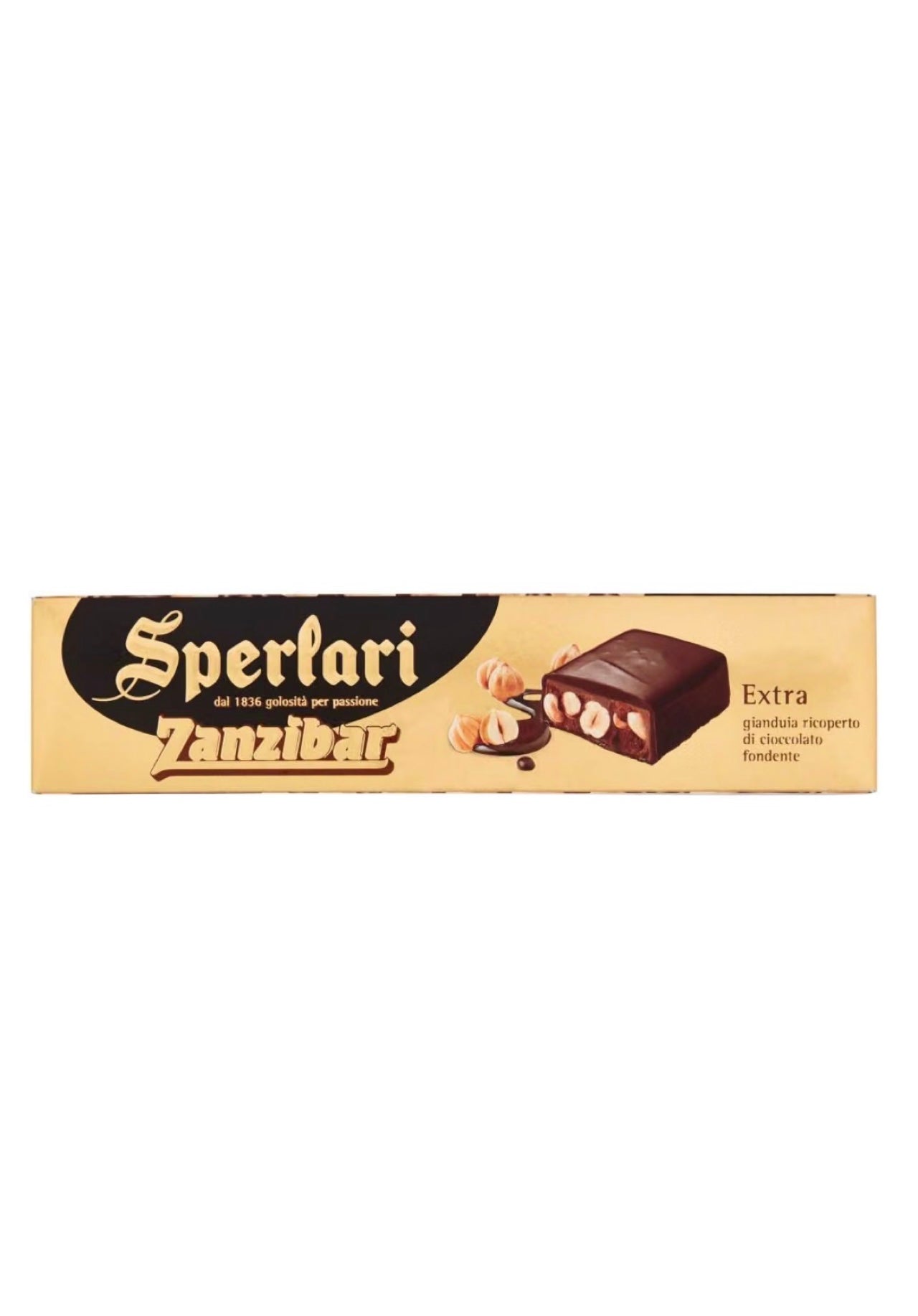 Sperlari hazelnut nougat covered in dark chocolate 250g (made in Italy)