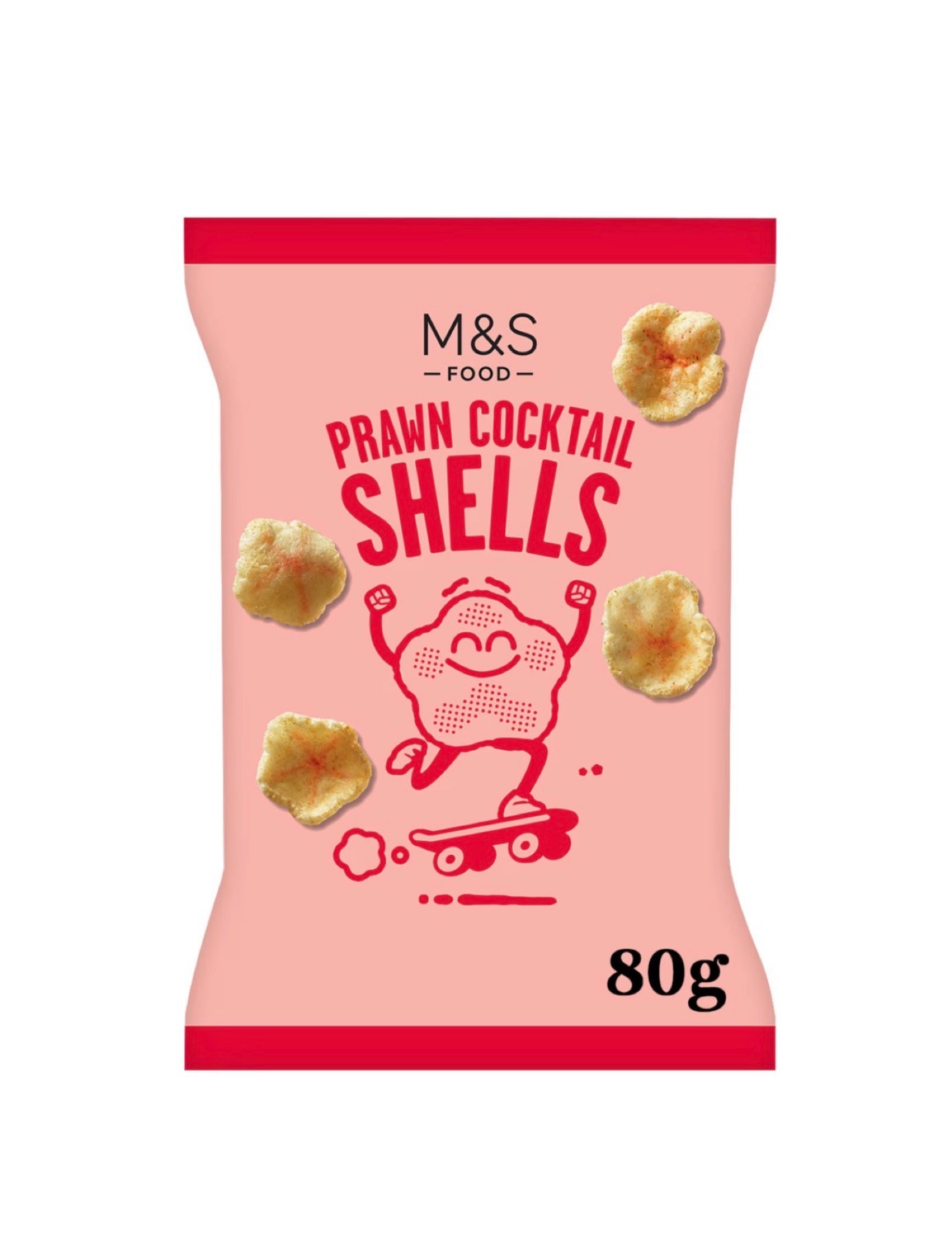 M&S prawn cocktail shells 80g (made in the UK)