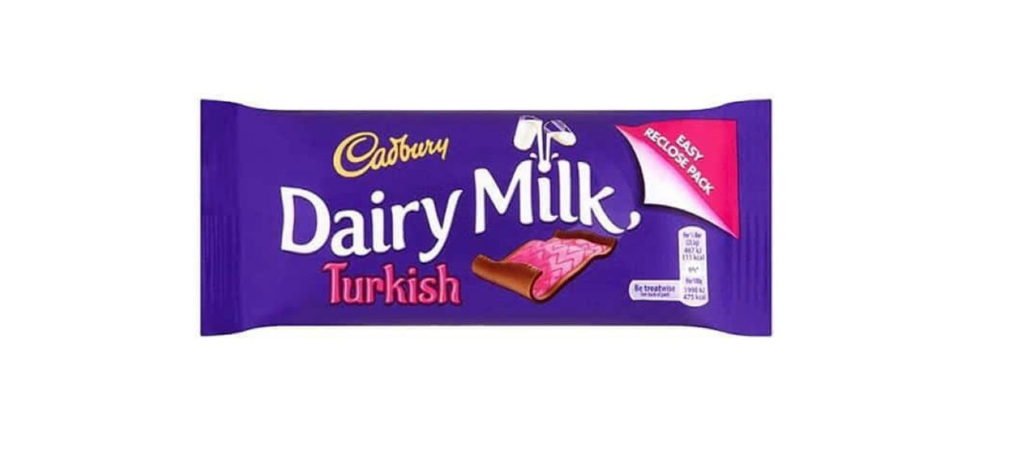 Cadbury dairy milk turkish 47g (made in Ireland)
