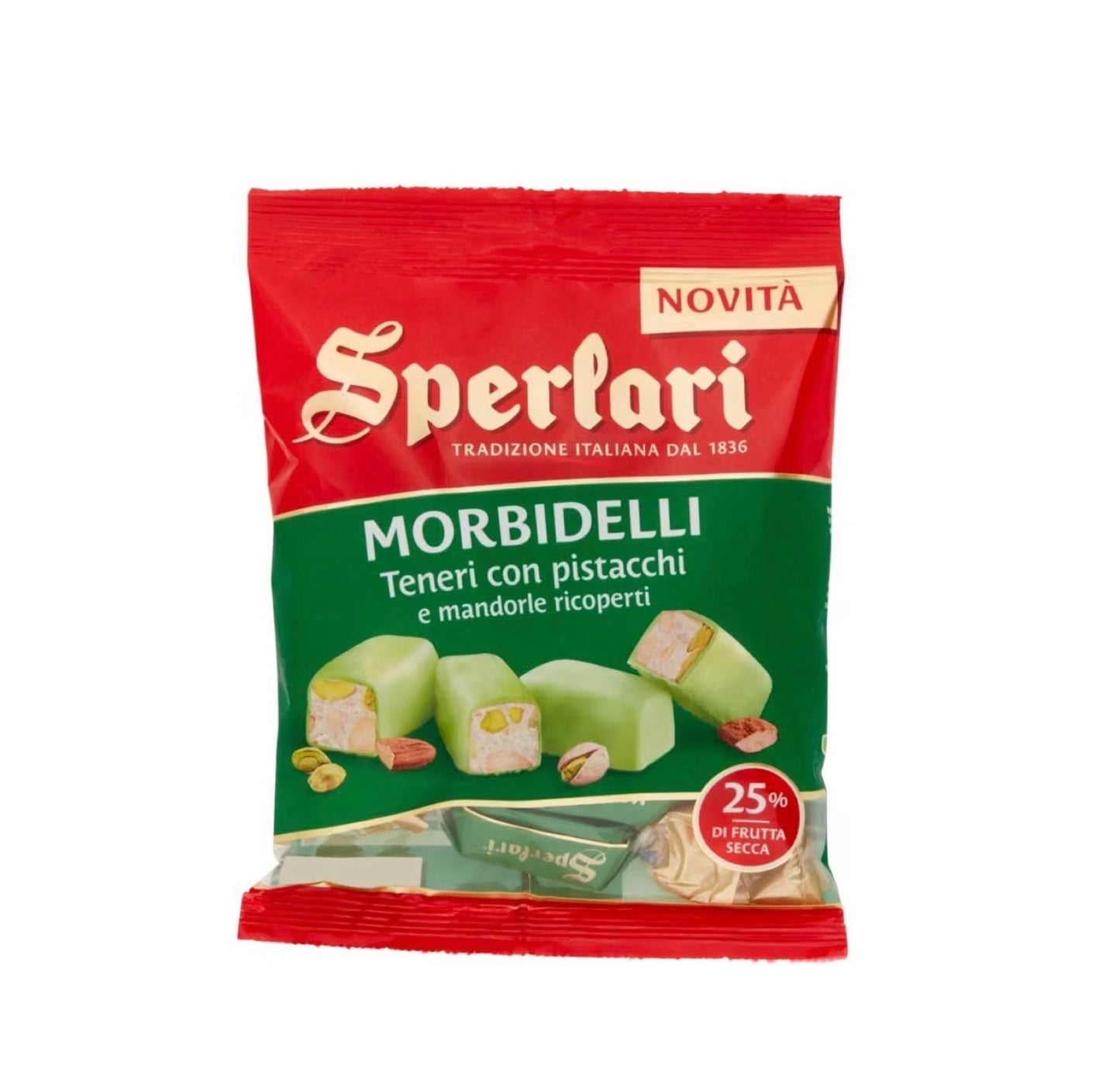 Sperlari soft nougat with pistachios and almonds 117g (made in Italy)