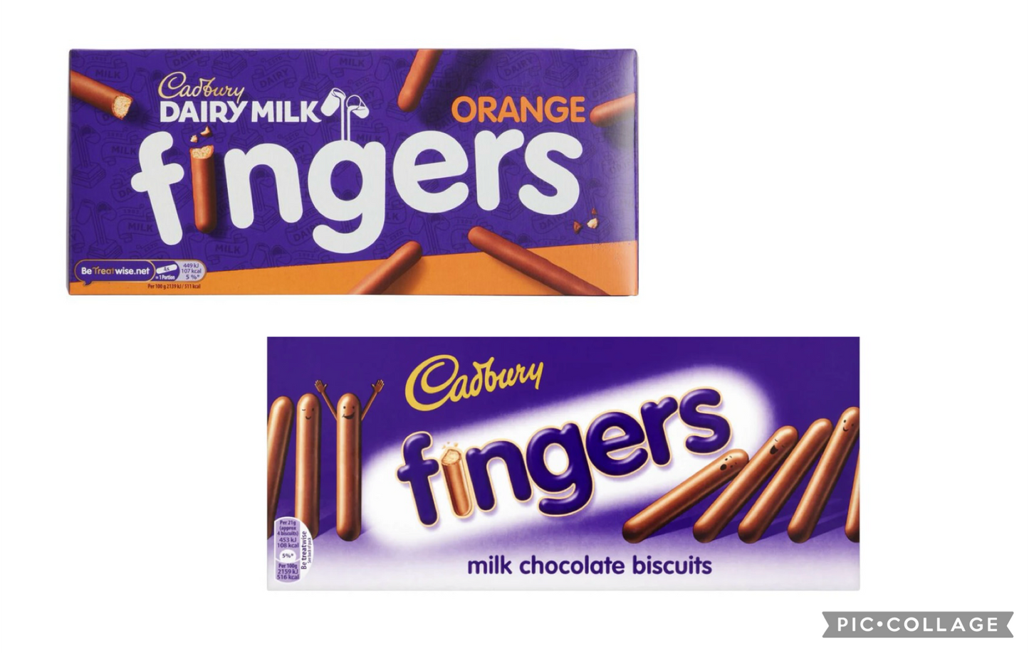 Cadbury dairy milk fingers 114g (made in UK)