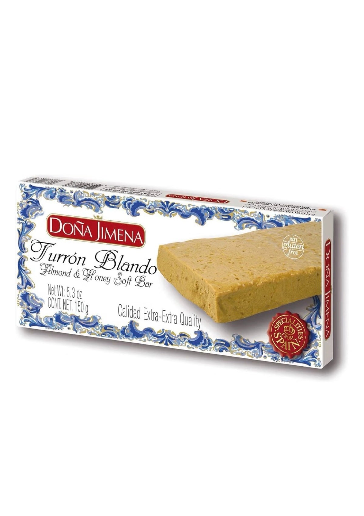 Dona Jimena soft almond honey cake nougat 150g (made in Spain)