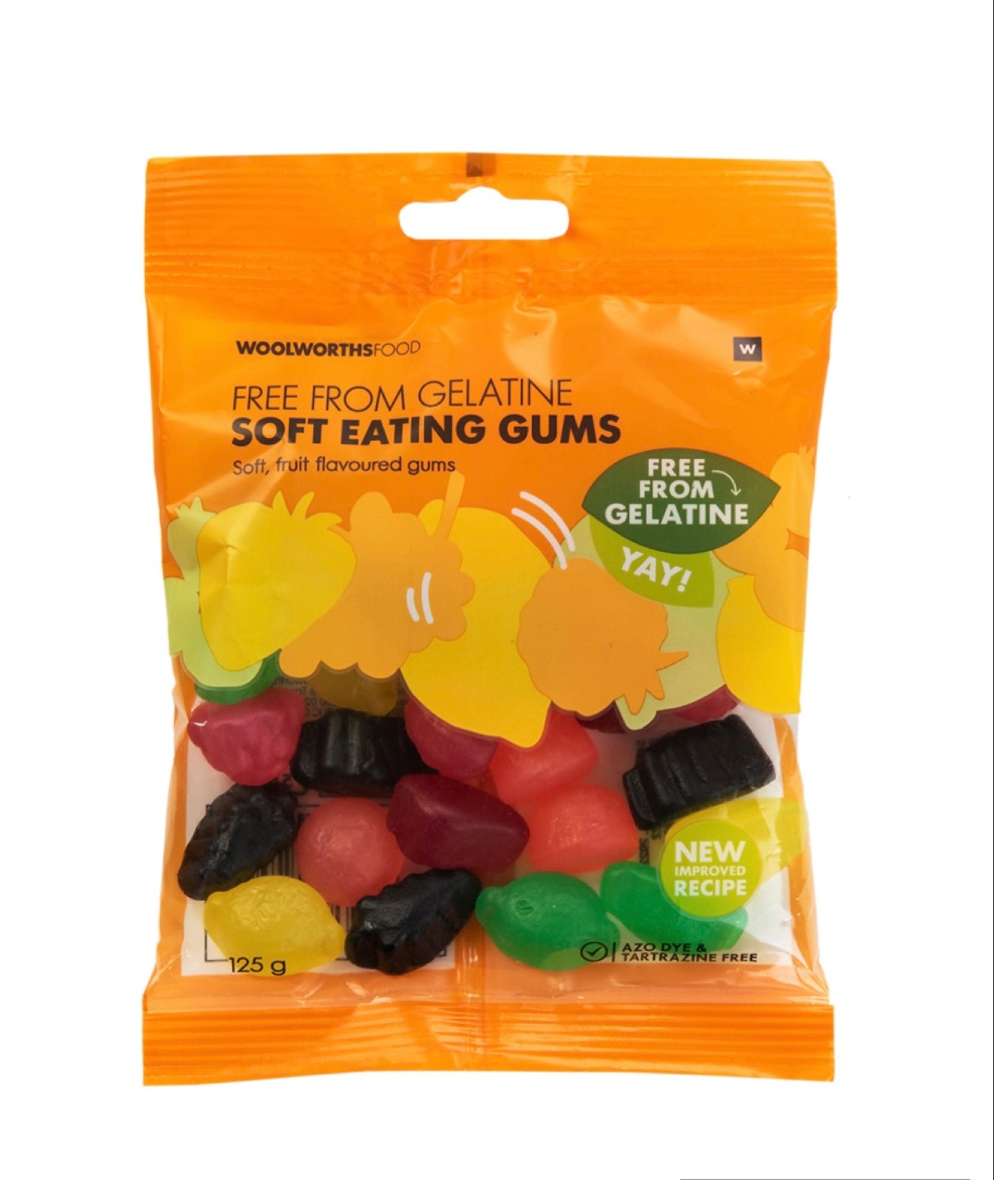 Woolies soft eating gums 125g
