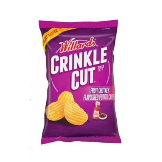 2 bags of Willards Crinkle Cut Fruit Chutney 125g (BB: 9 Sep 2025)