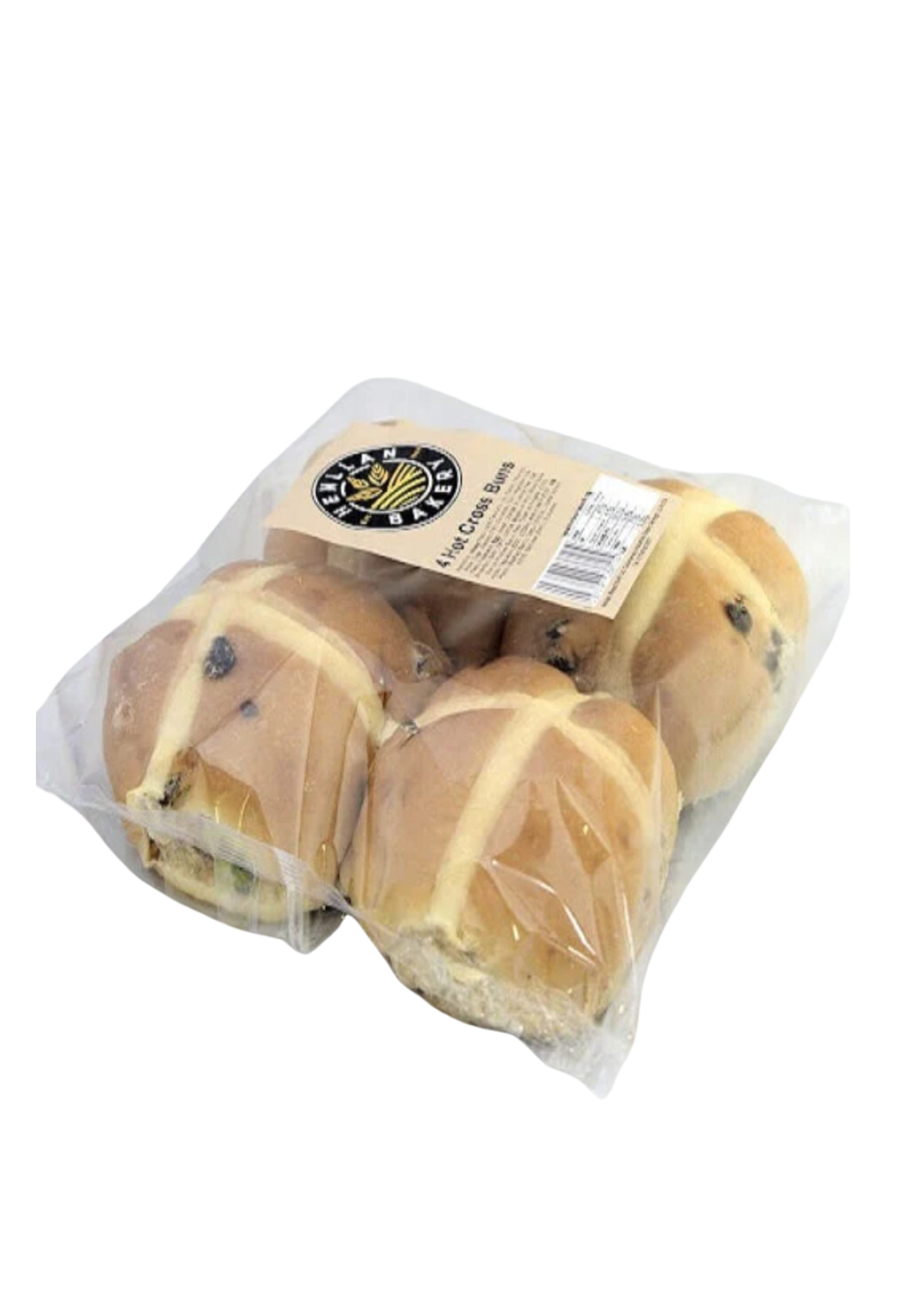 Hot cross buns 4 pack (made in the UK)