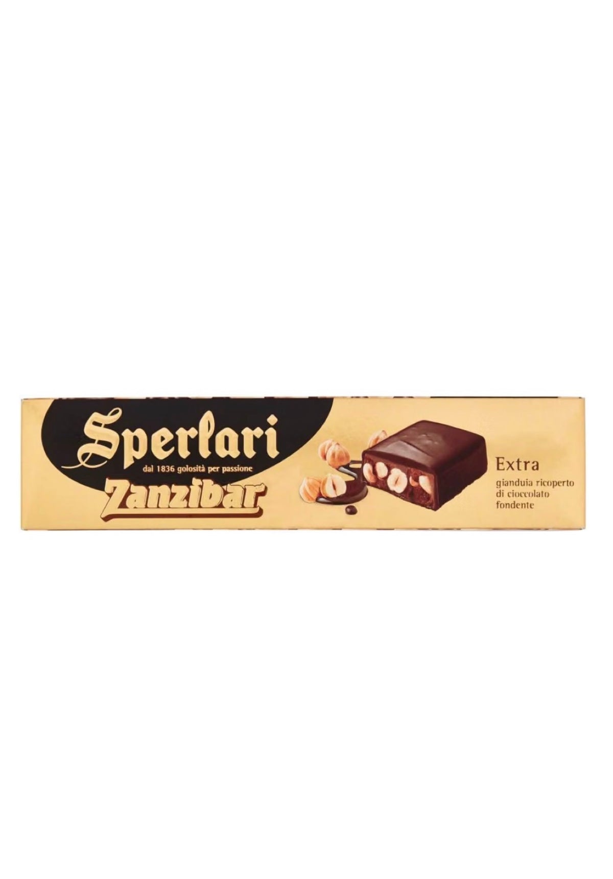Sperlari hazelnut nougat covered in dark chocolate 250g (made in Italy)