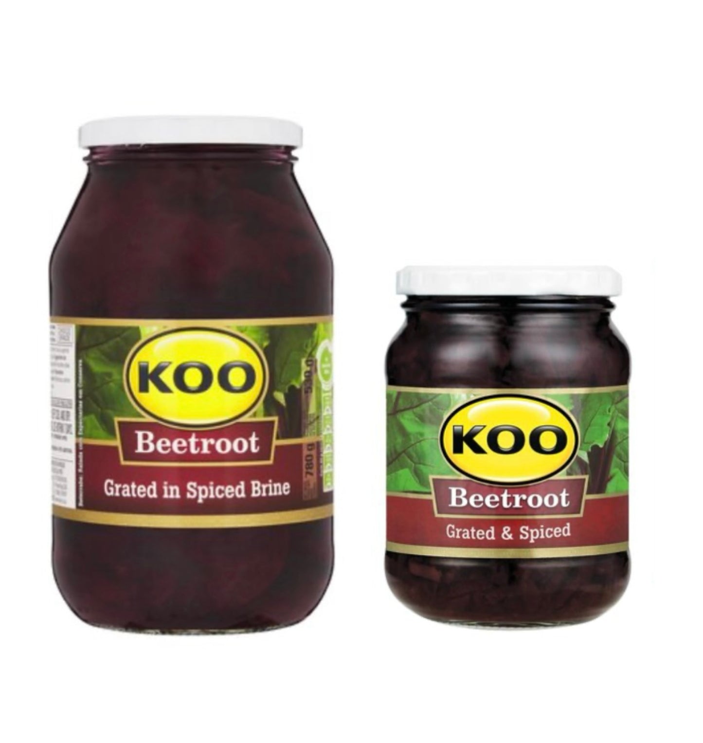 Koo beetroot grated and spiced