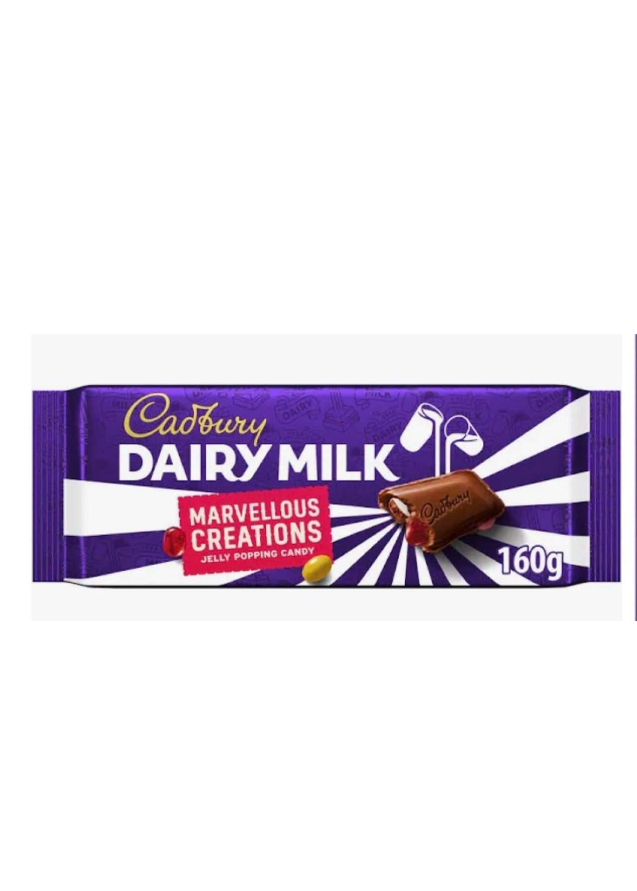 Cadbury marvellous creations jelly popping candy 160g (made in the UK)
