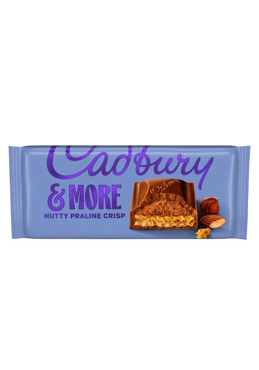 Cadbury & more nutty praline crisp 180g (made in UK)