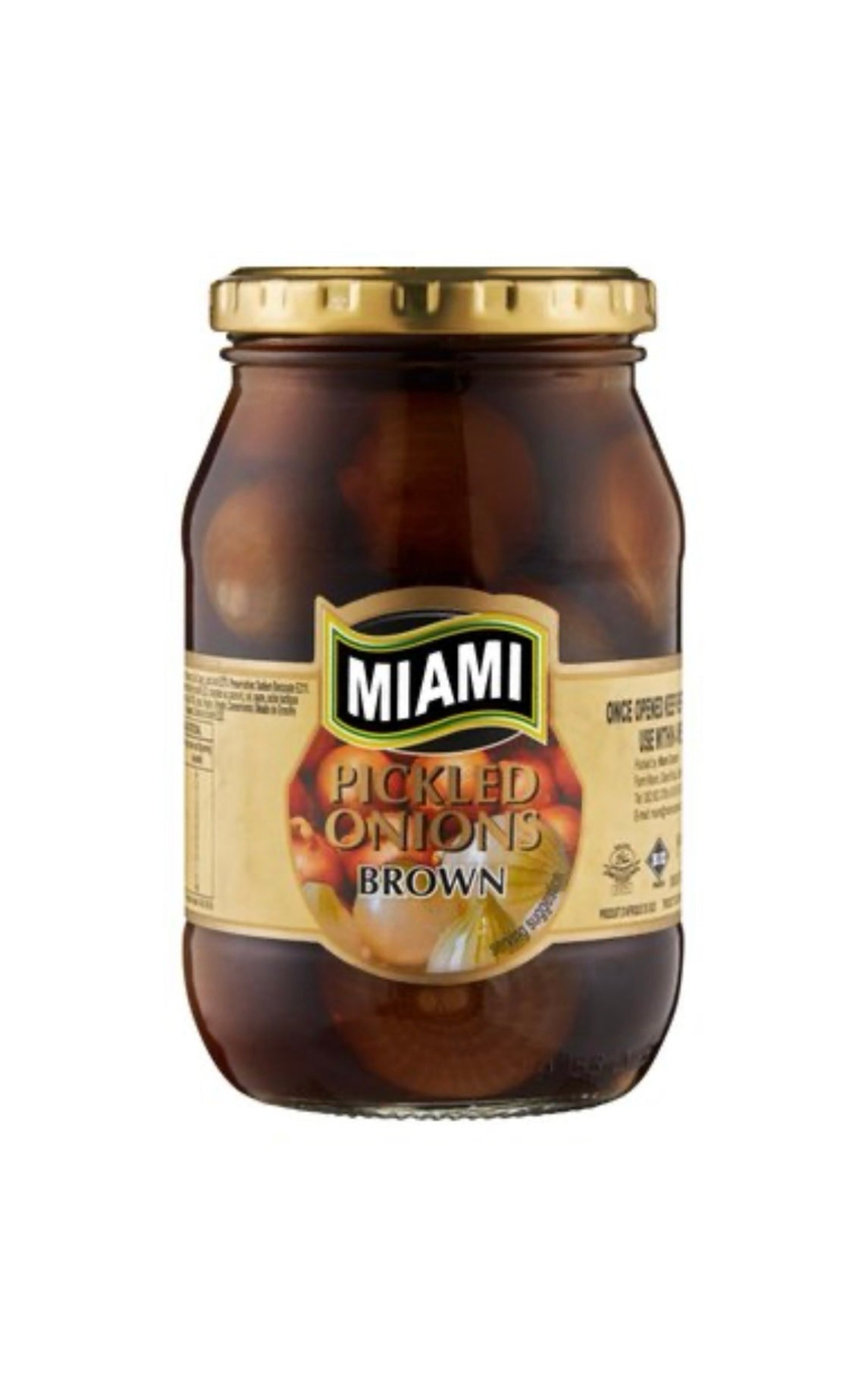 Miami brown pickled onions 400g