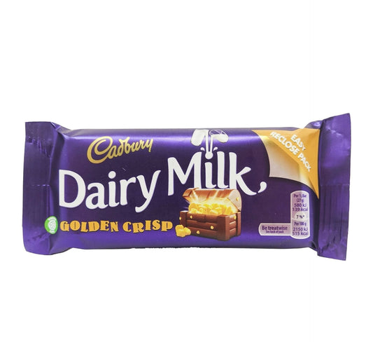 Cadbury dairy milk golden crisp 54g (made in Ireland)