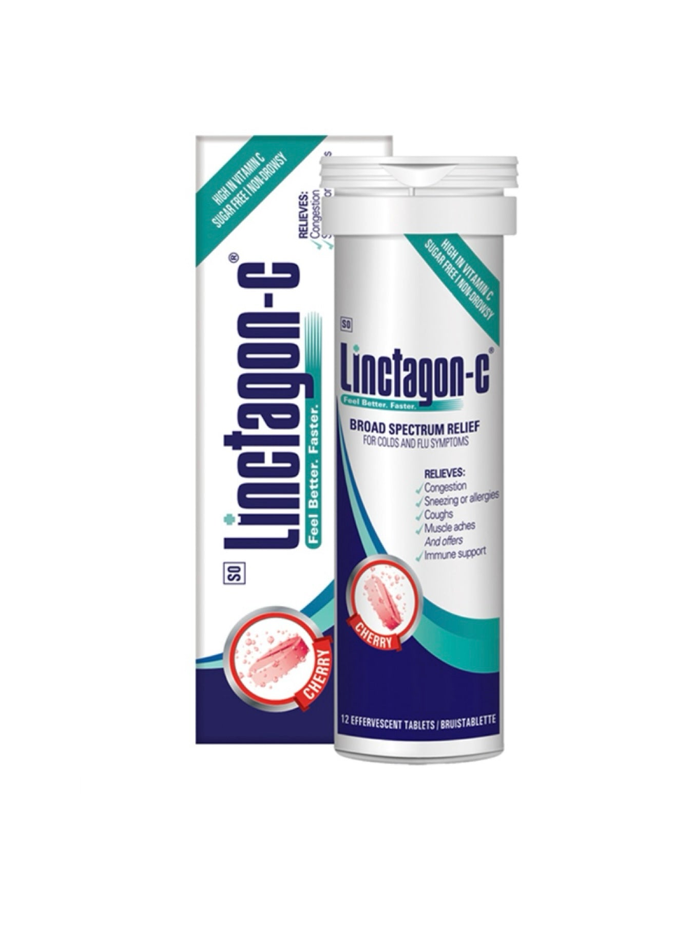 Linctagon C (12 effervescents orange flavor) image 0