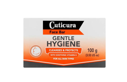 Cuticura gentle hygiene face bar 100g