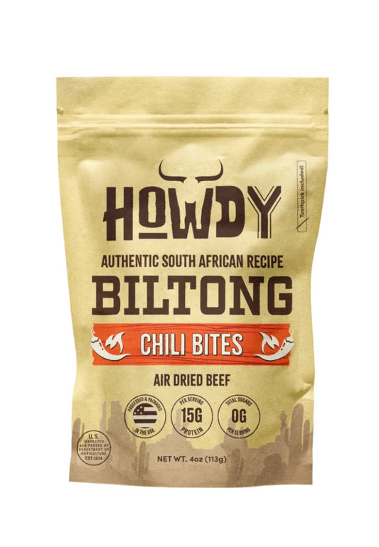 Howdy biltong chili bites 4oz