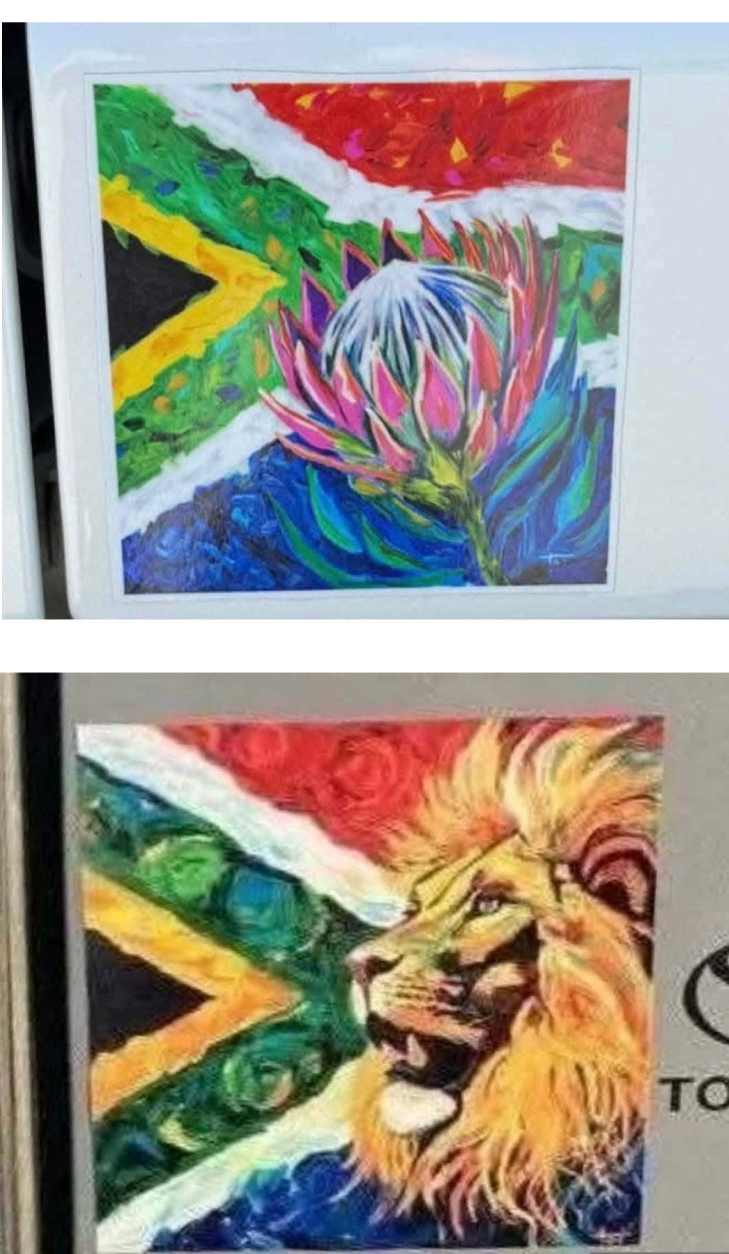 Car decal (art by Toi) 4x4”