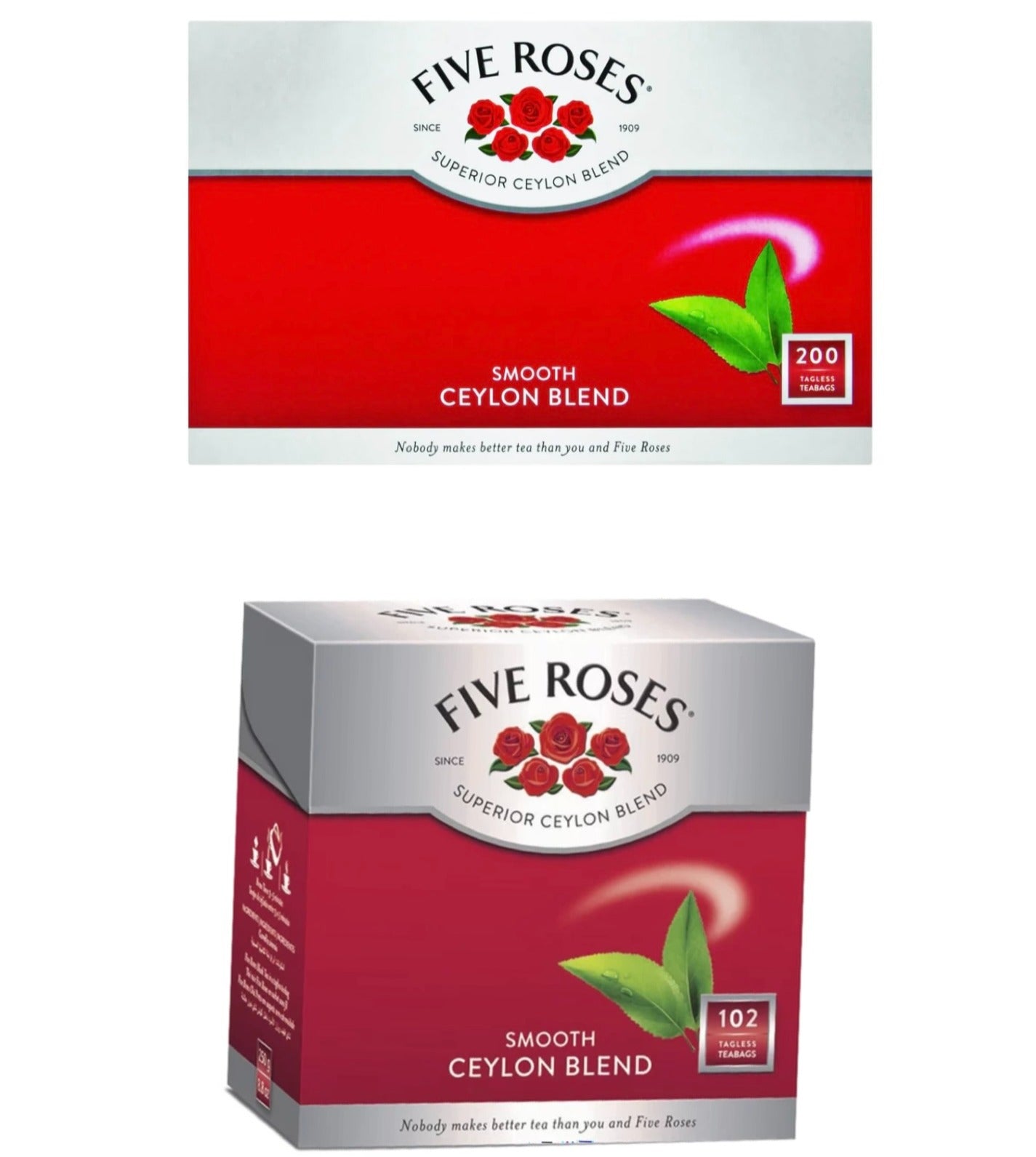 Five Roses Tes Five Roses Ceylon Tea Tagless Bags – Kim's SA Kitchen