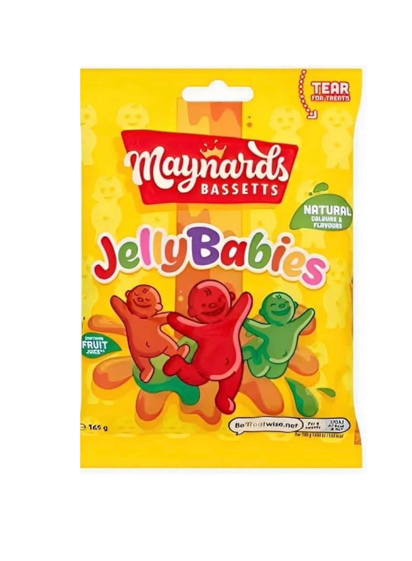Maynards Bassetts jelly babies bag (UK) 165g