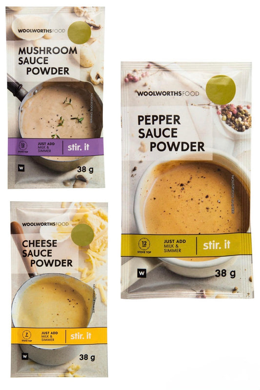 Woolies sauce powders 38g