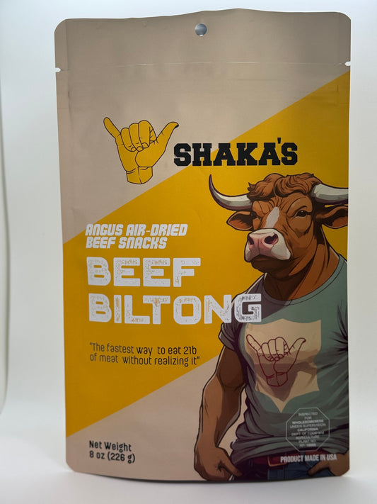 Shaka's biltong sliced 8oz