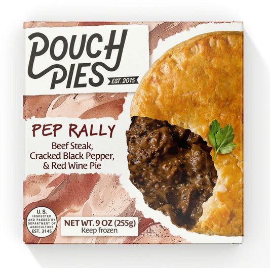 Pouch Pies pepper steak 9oz (frozen) local pick up only in San Diego