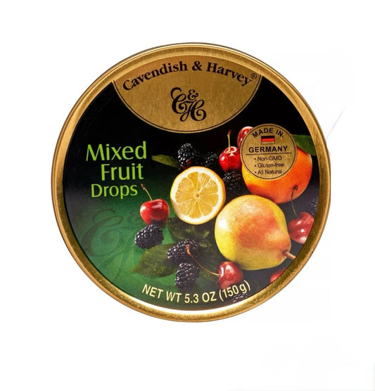 Cavendish & Harvey mixed fruit drops tin (made in Germany)
