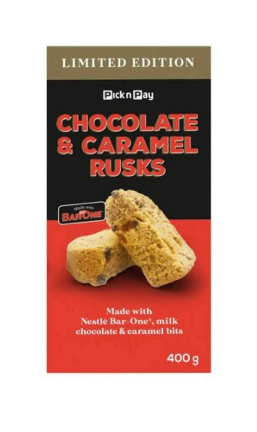 Bar-one chocolate & caramel rusks