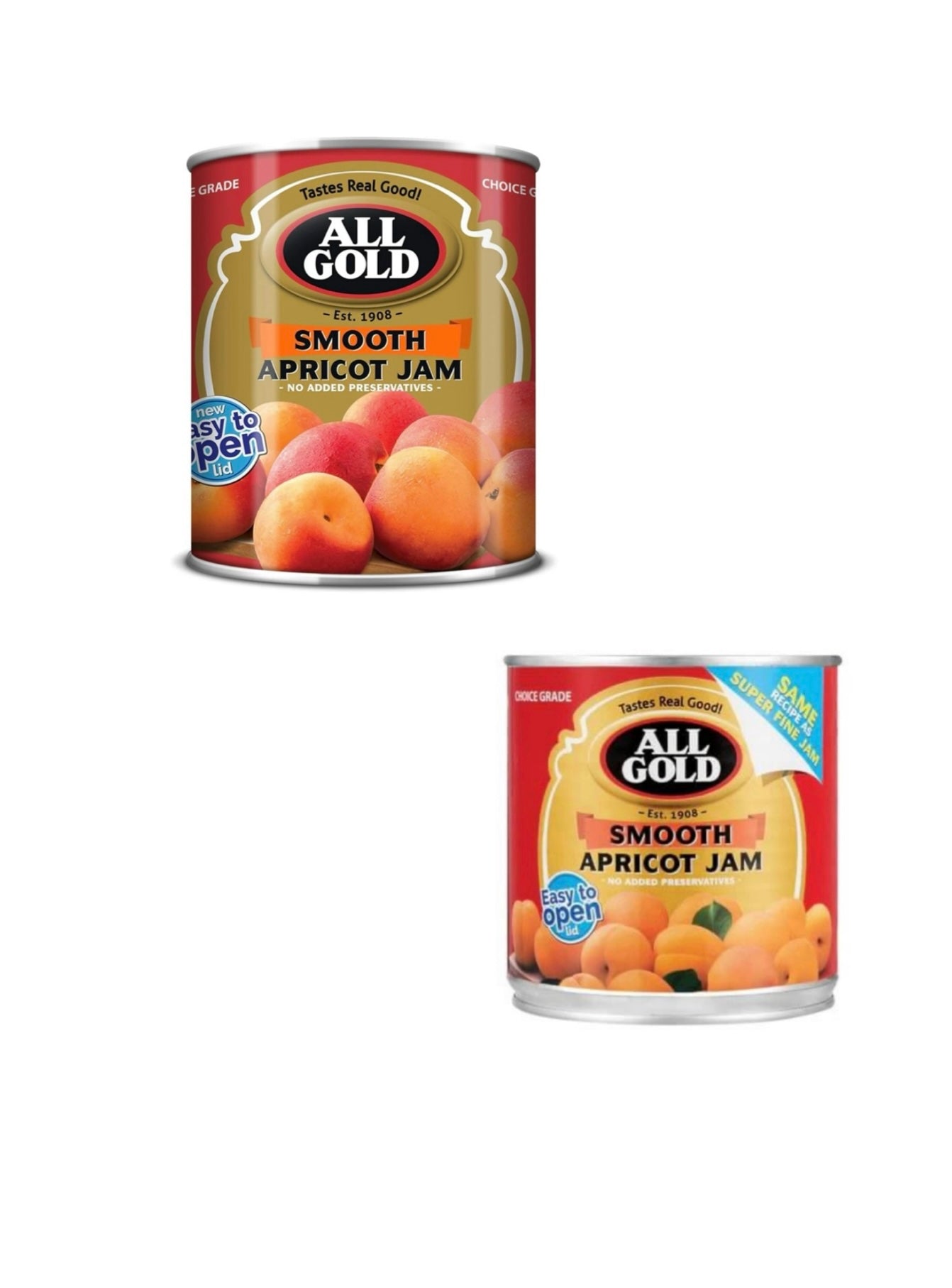 All gold smooth apricot jam