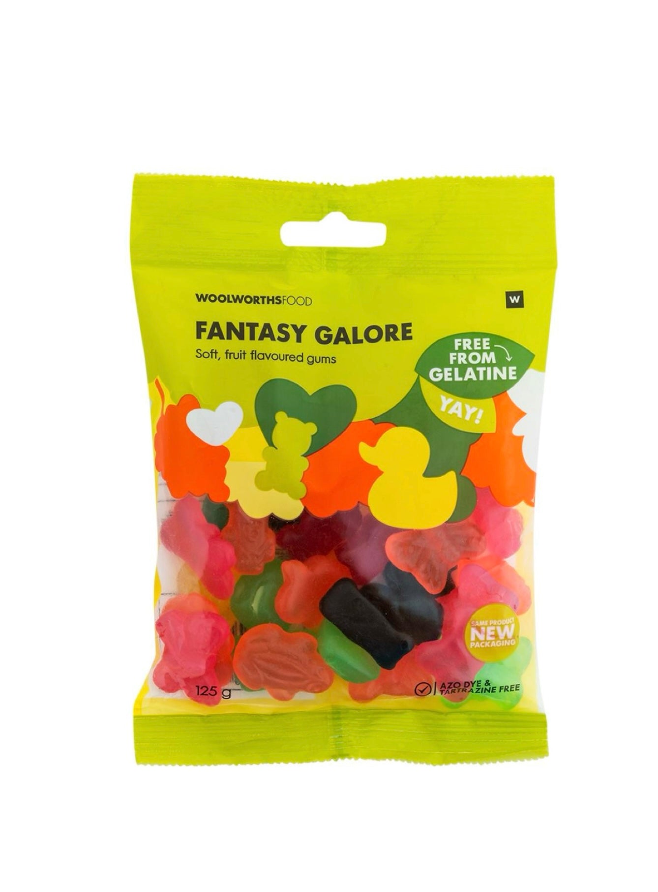 Woolies fantasy galore (gelatine free) 125g