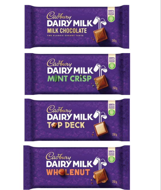 Cadbury slabs 150g