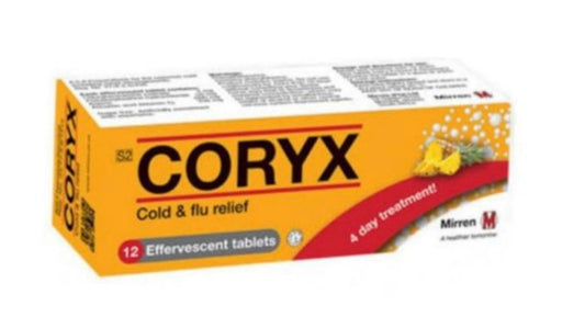 Coryx 12 effervescent tablets