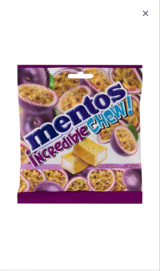 Mentos incredible chew granadilla