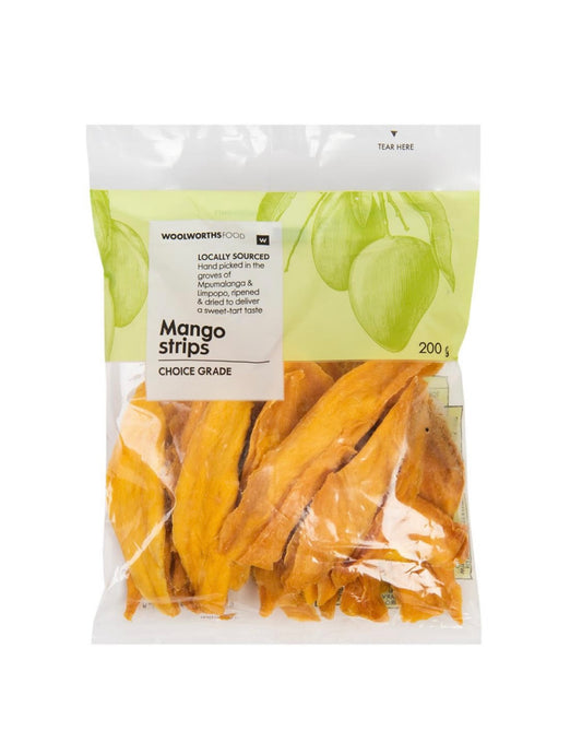 Woolies dried mango strips 200g image 0